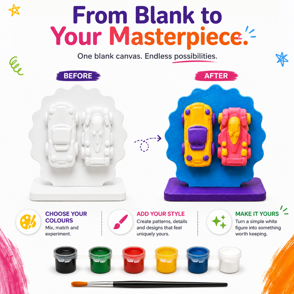 DIY Cars Painting Kit for Kids & Adults