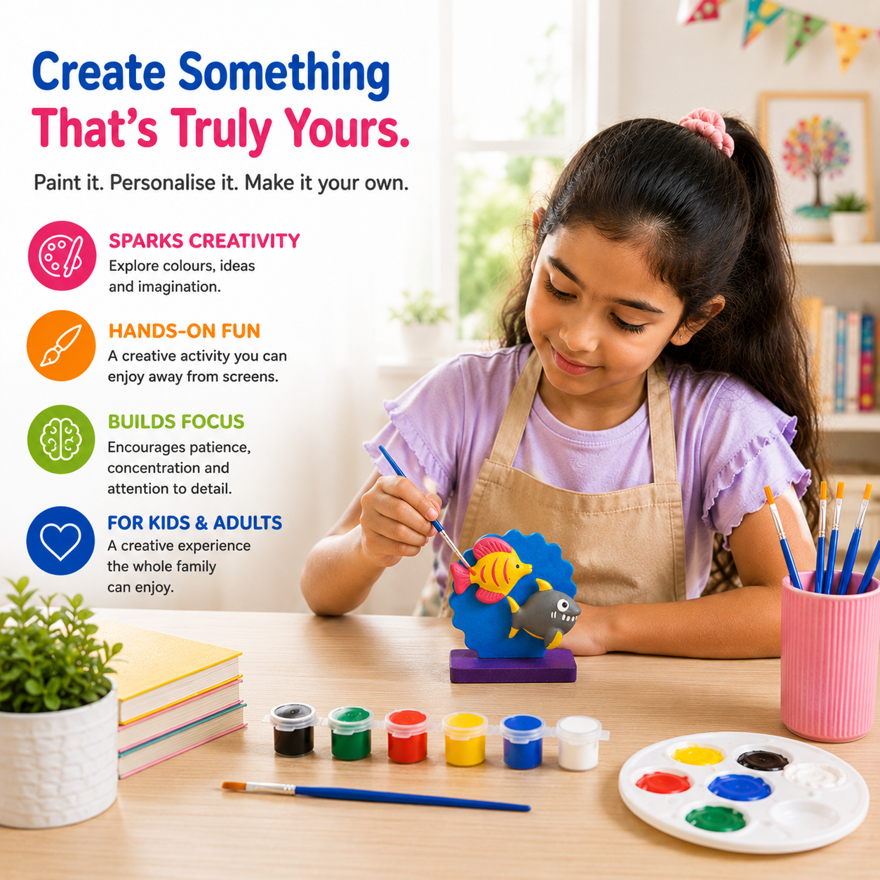 DIY Fish Painting Kit for Kids & Adults
