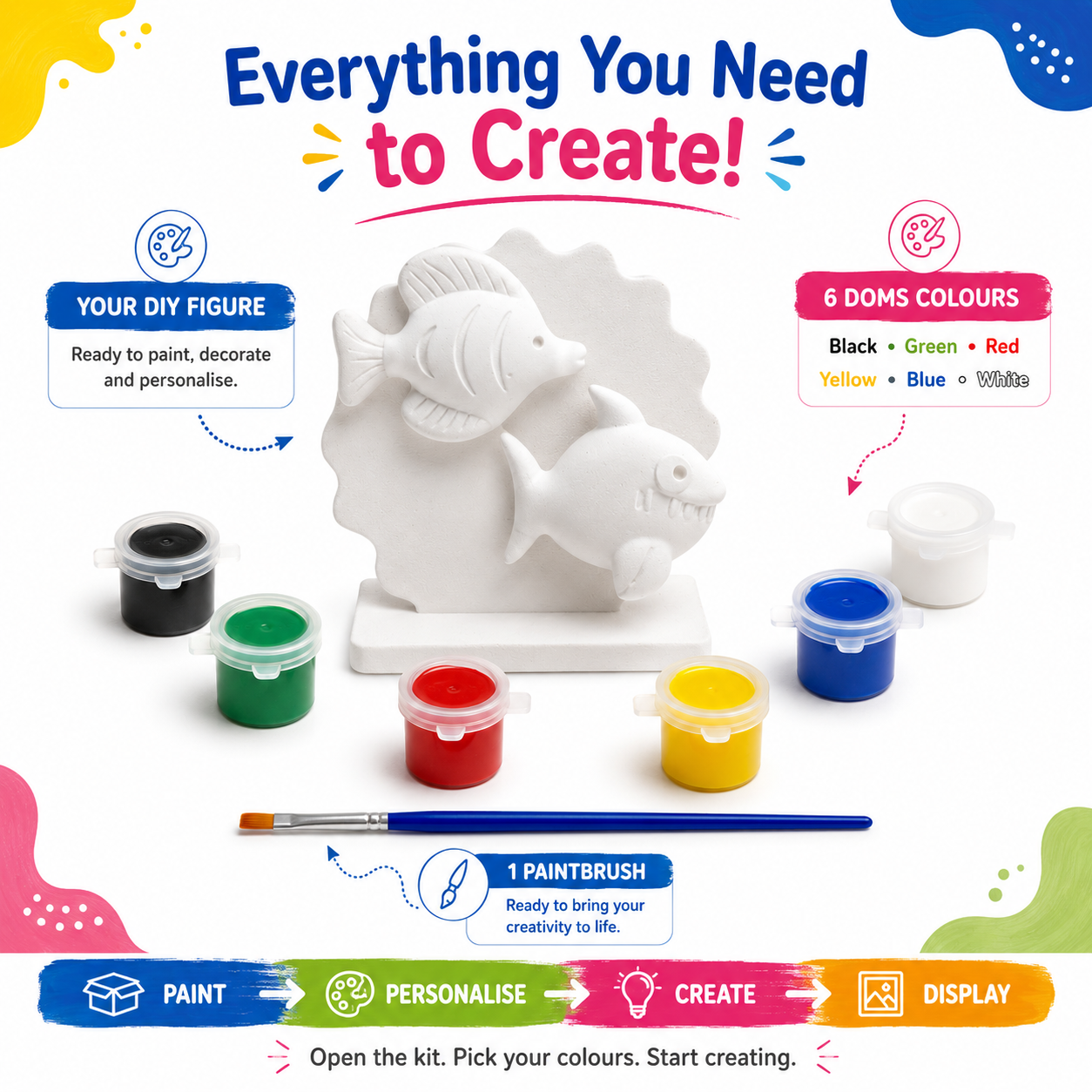 DIY Fish Painting Kit for Kids & Adults