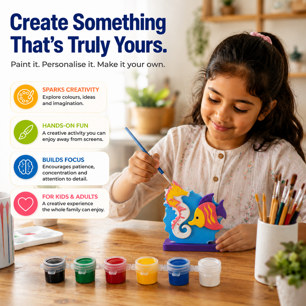 DIY Seahorses Painting Kit for Kids & Adults