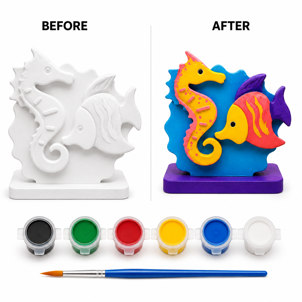DIY Seahorses Painting Kit for Kids & Adults