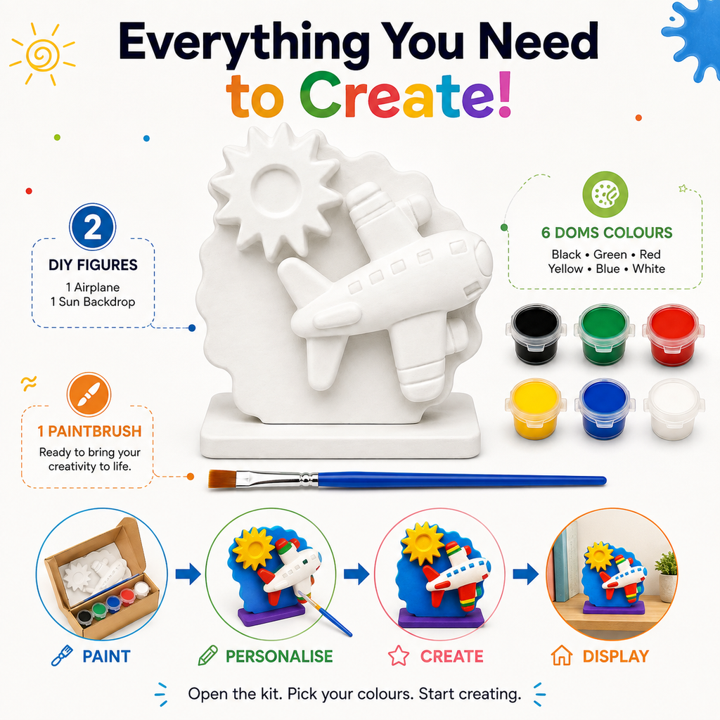 DIY Aeroplane Painting Kit for Kids & Adults