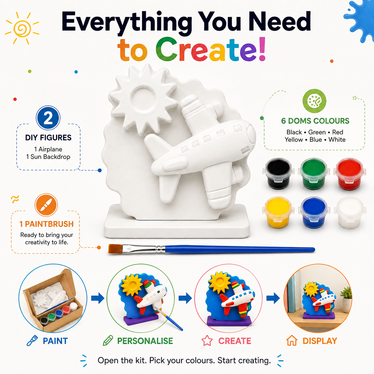 DIY Aeroplane Painting Kit for Kids & Adults