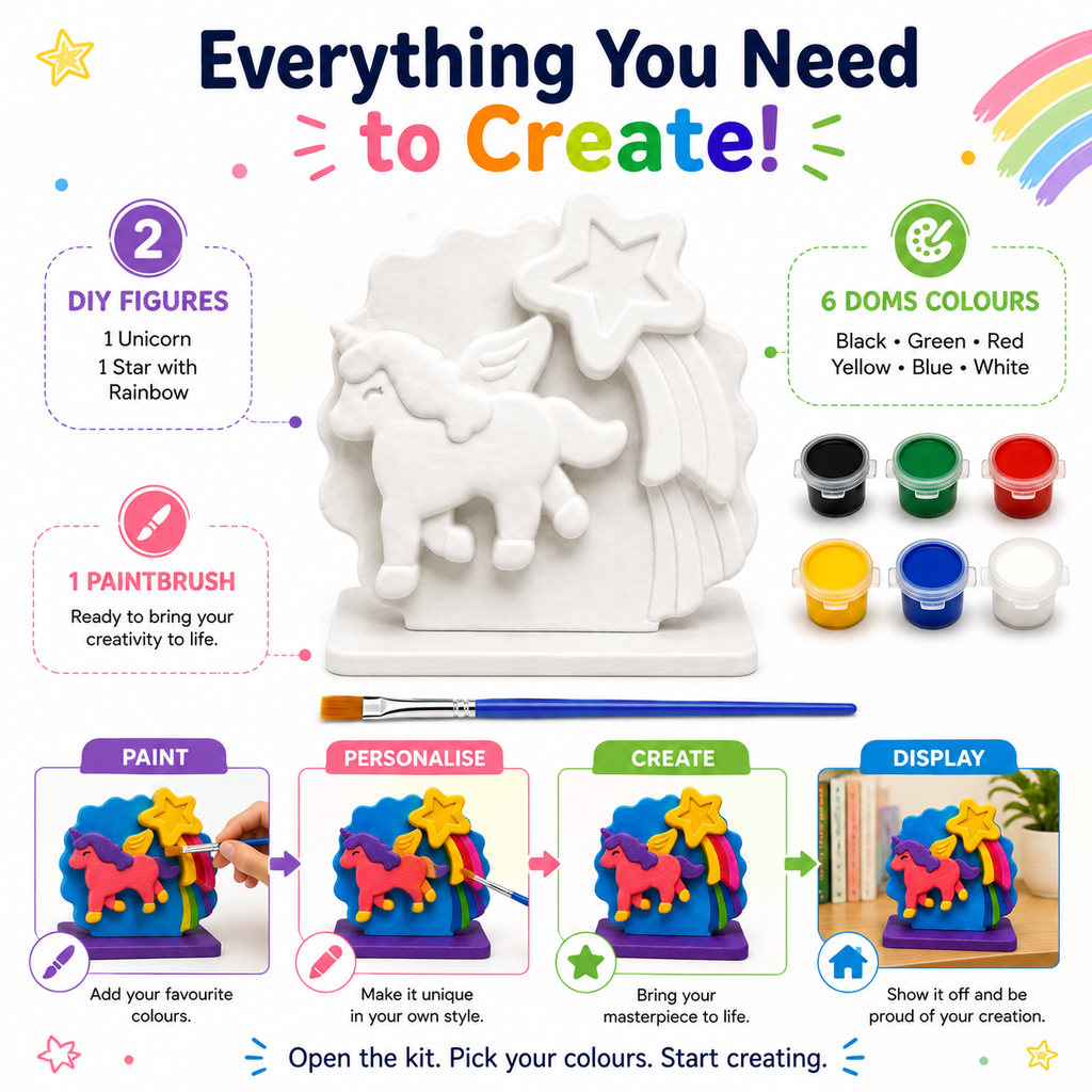 DIY Unicorn Painting Kit for Kids & Adults