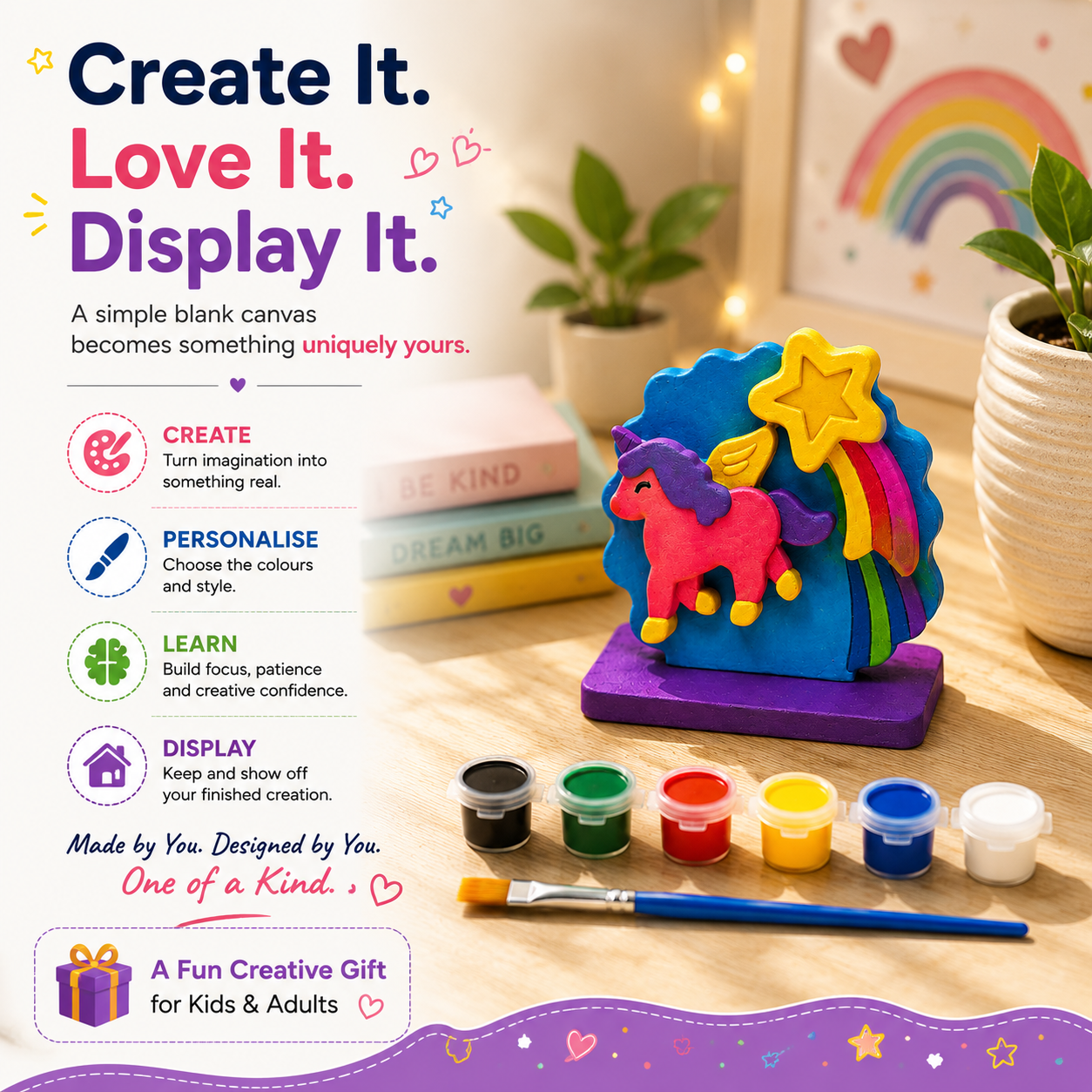 DIY Unicorn Painting Kit for Kids & Adults