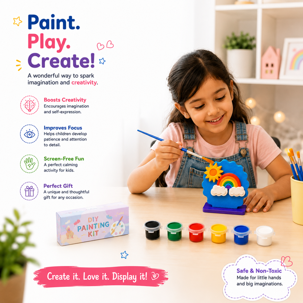 DIY Rainbow Painting Kit for Kids & Adults