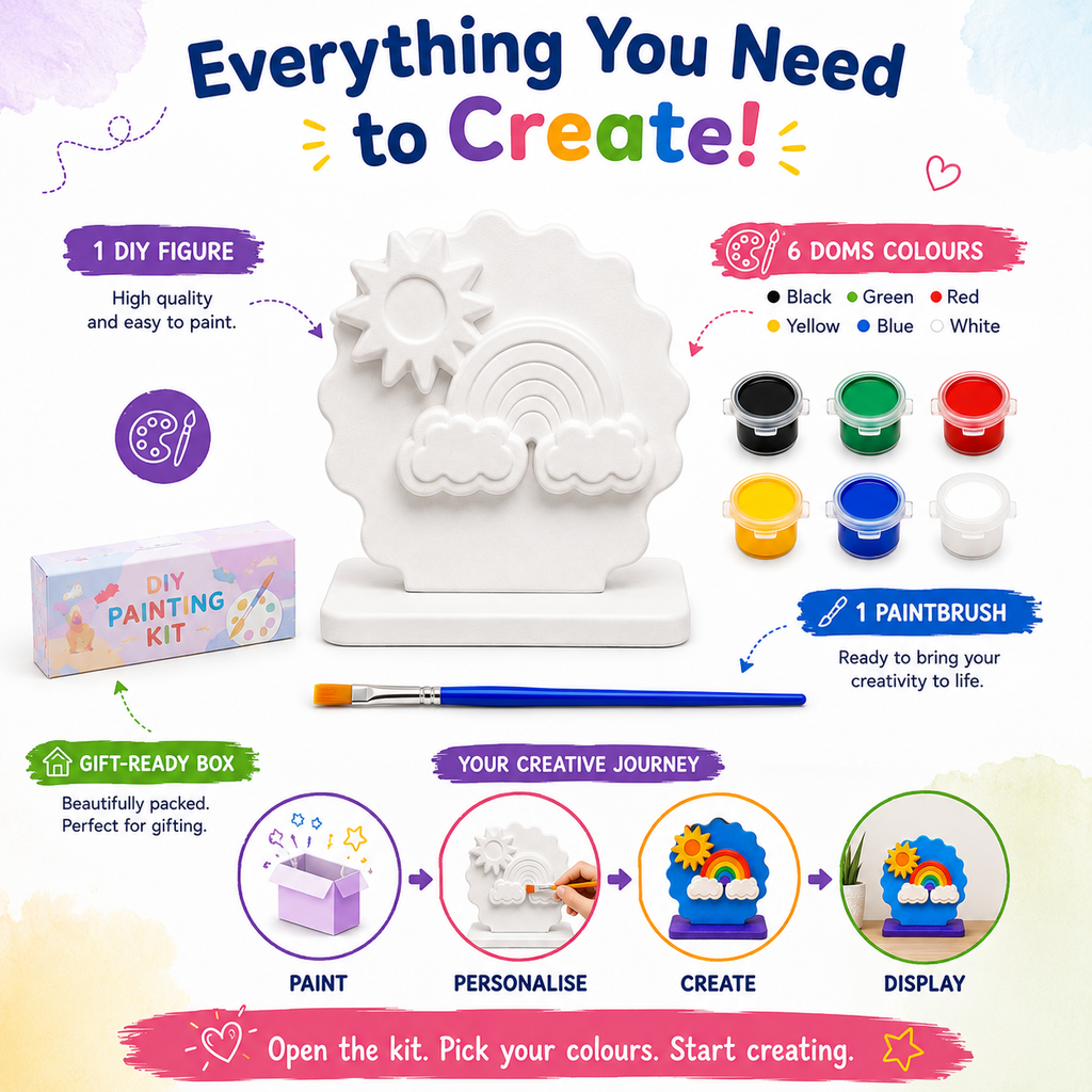 DIY Rainbow Painting Kit for Kids & Adults