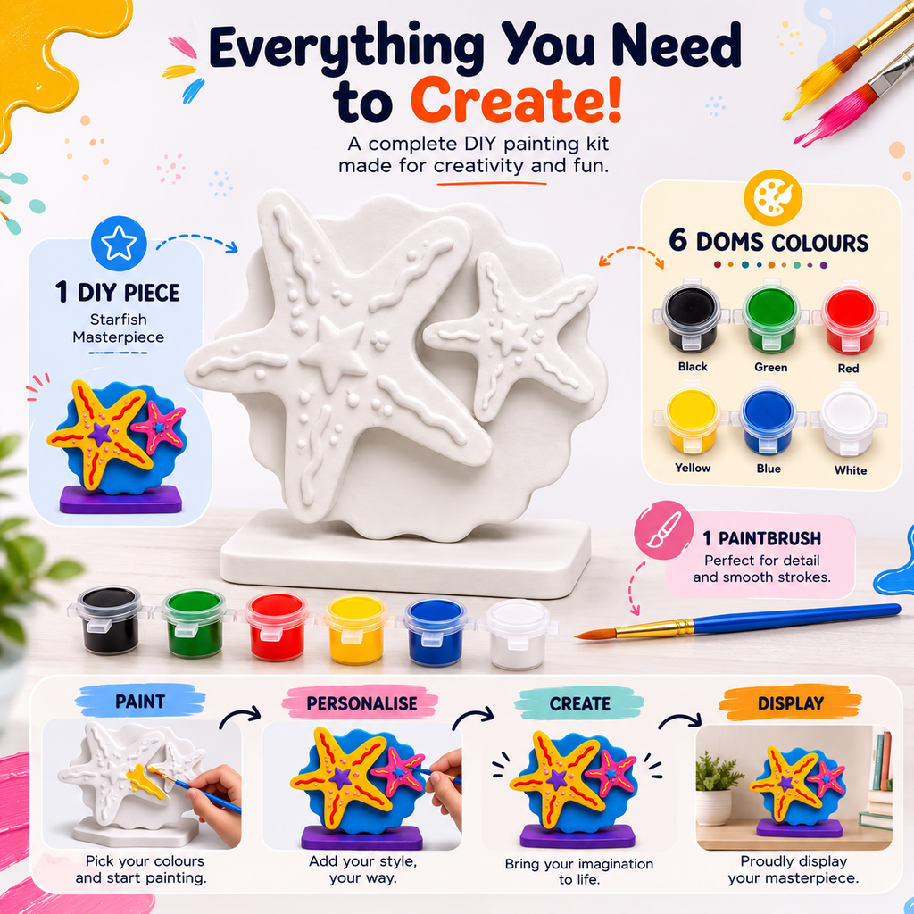 DIY Starfish Painting Kit for Kids & Adults