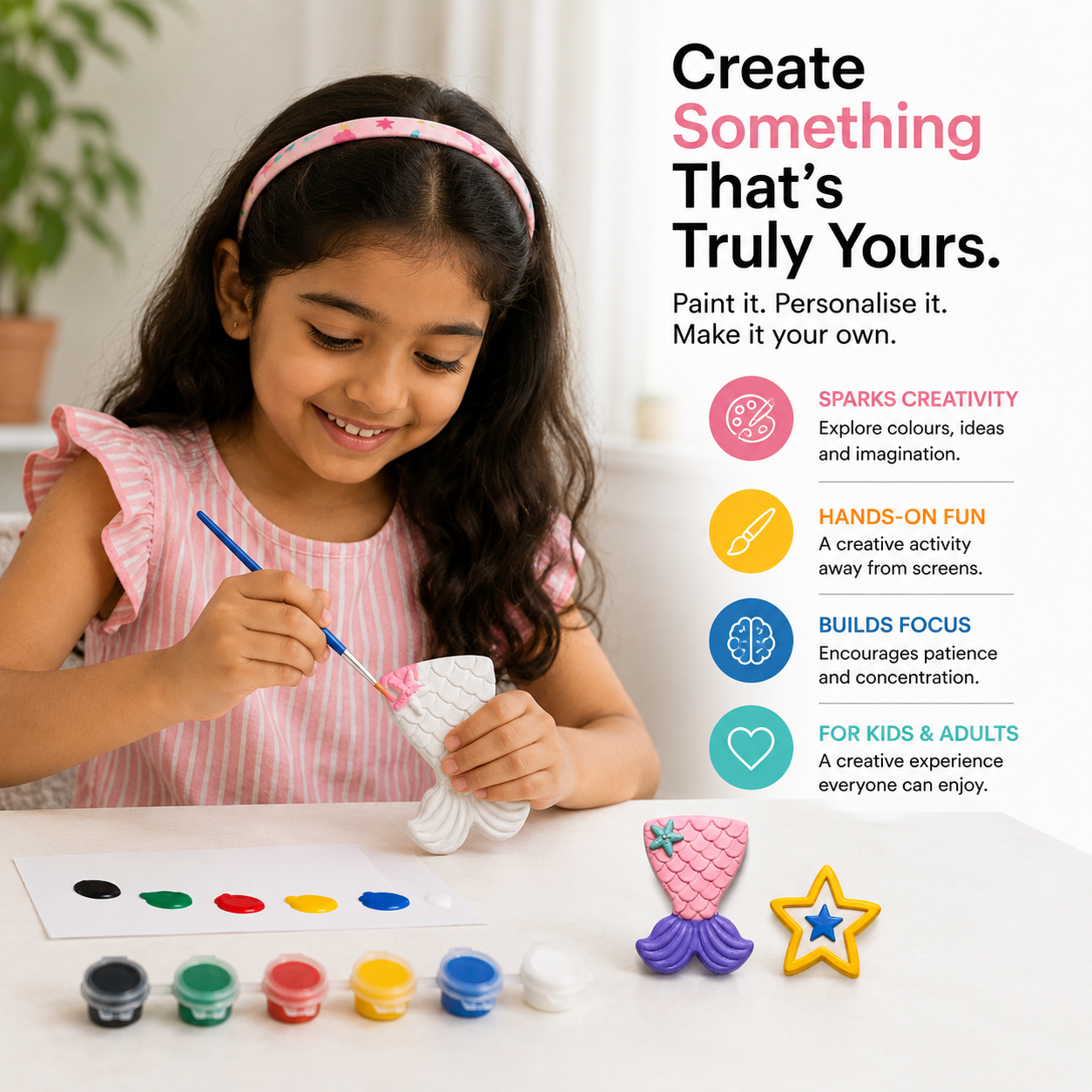DIY Mermaid Painting Kit for Kids & Adults