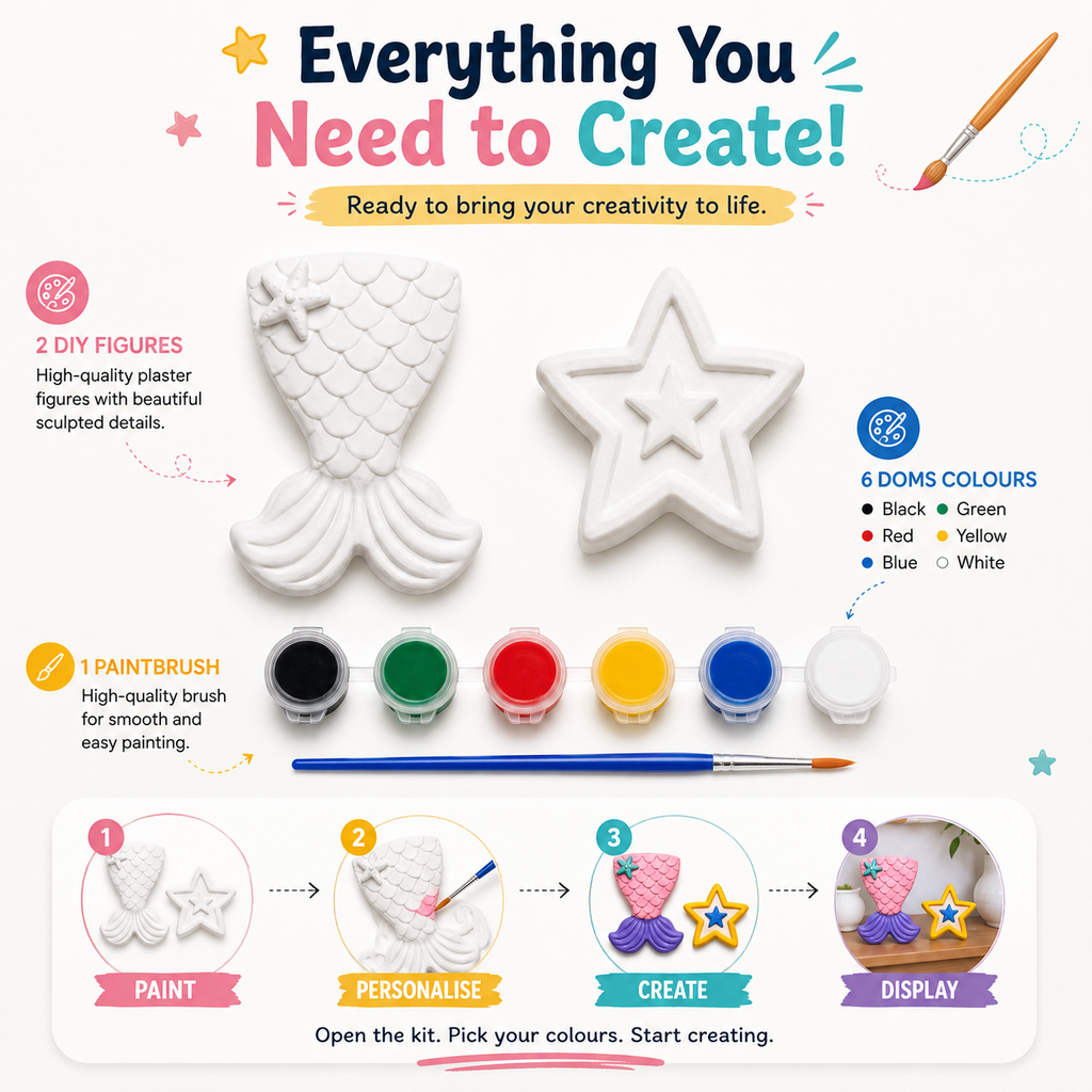 DIY Mermaid Painting Kit for Kids & Adults