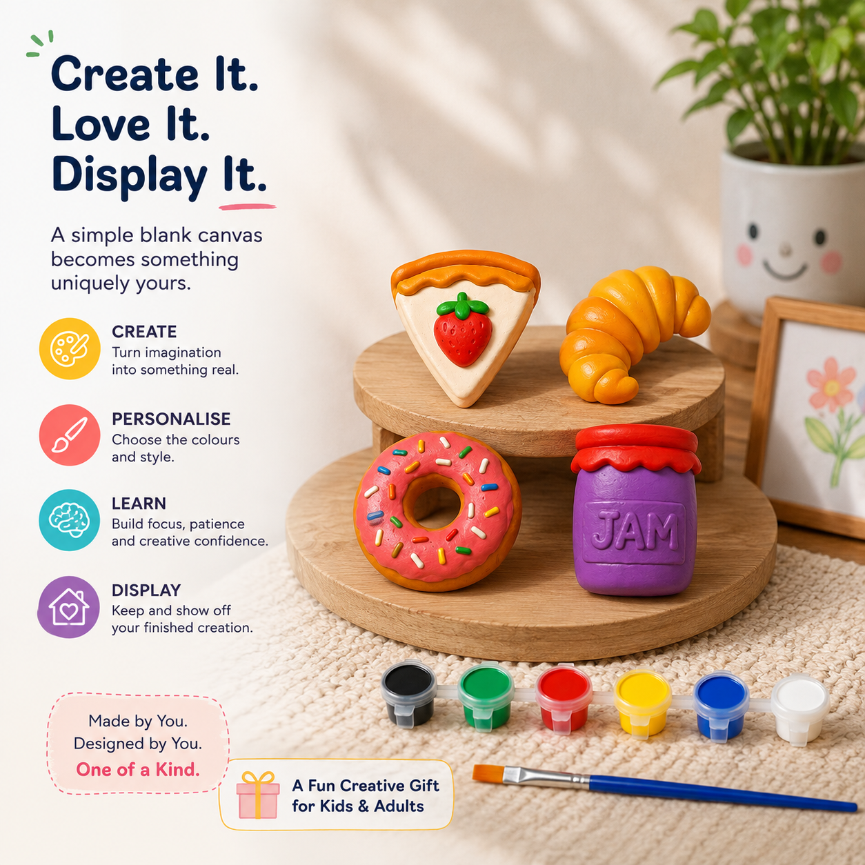 DIY Breakfast Painting Kit for Kids & Adults