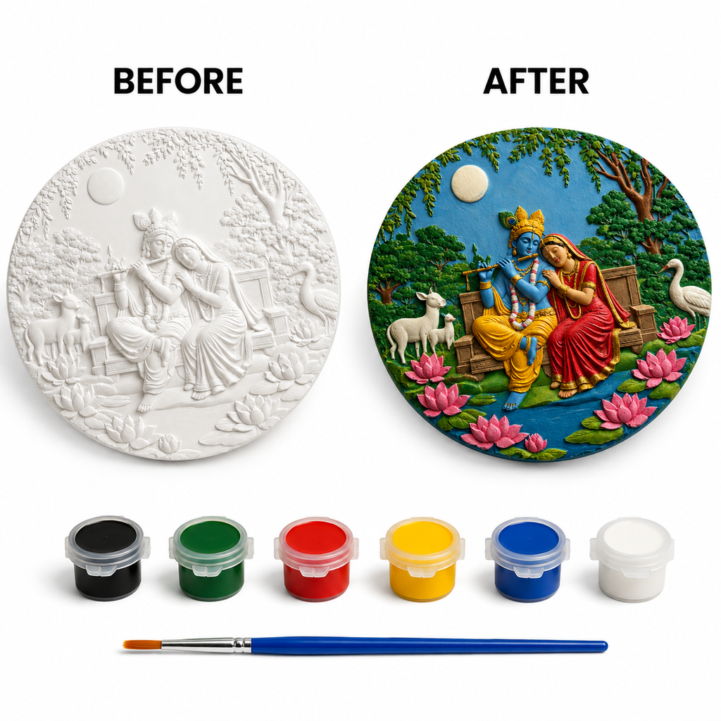 DIY Krisha Radha Painting Kit for Kids & Adults