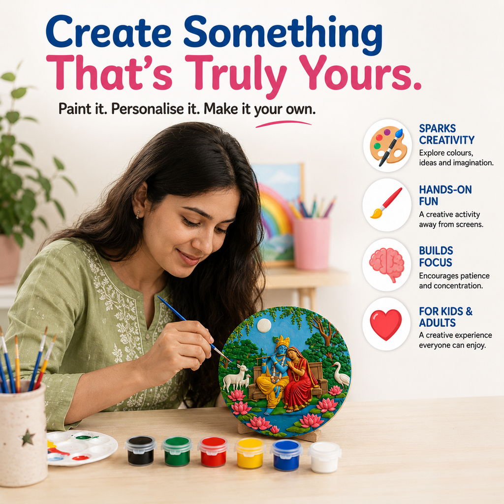 DIY Krisha Radha Painting Kit for Kids & Adults