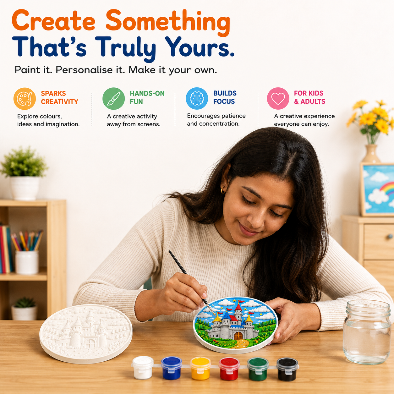 DIY Castle Painting Kit for Kids & Adults