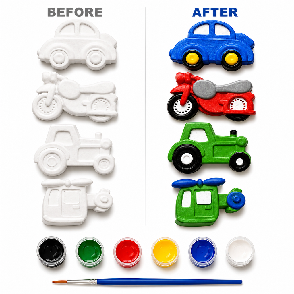 DIY Vehicles Vol.1 Painting Kit for Kids & Adults