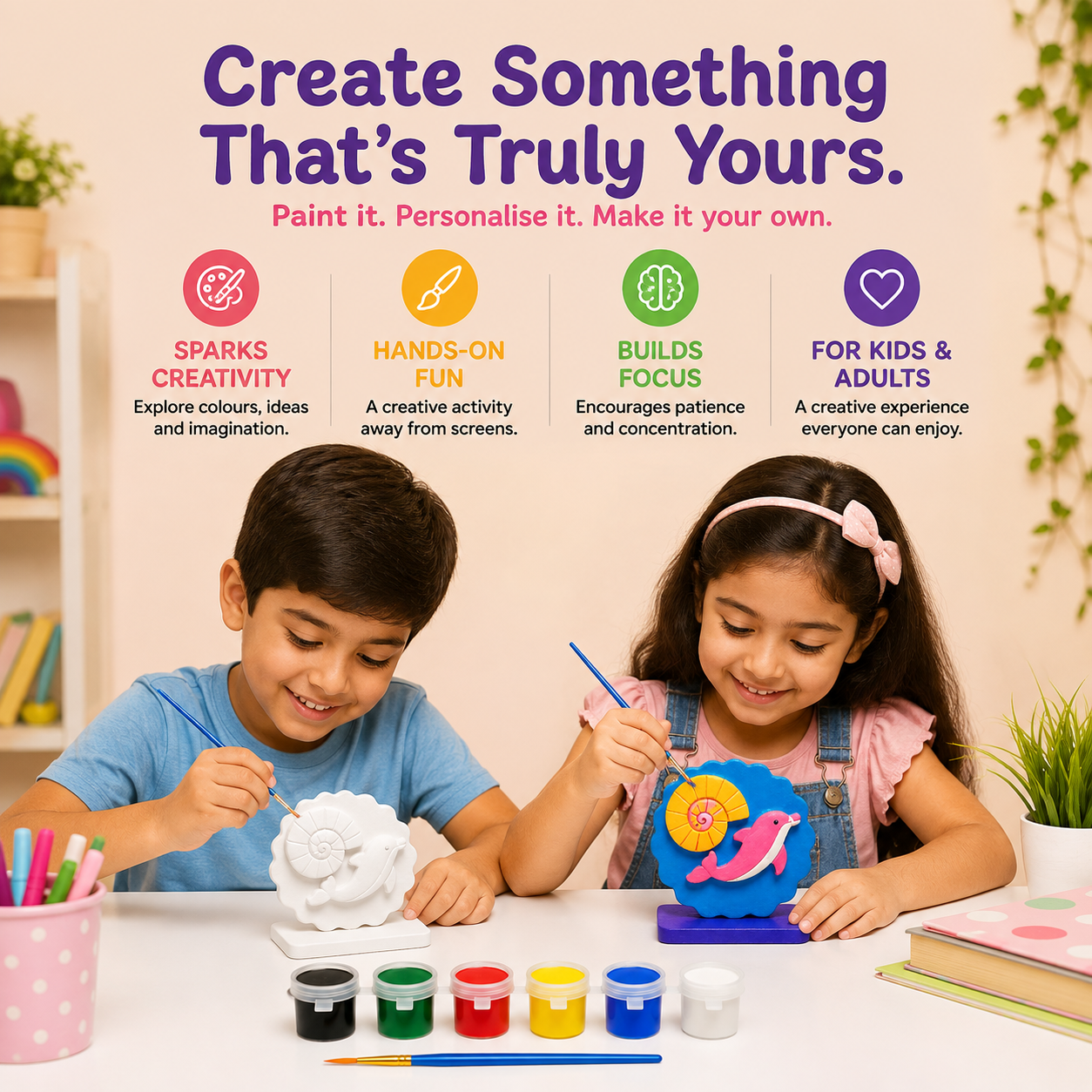 DIY Dolphin Painting Kit for Kids & Adults