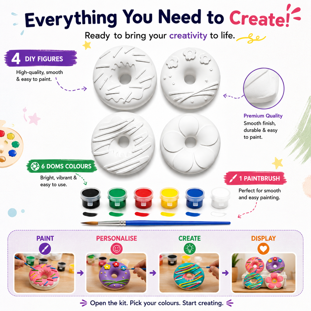 DIY Donuts Painting Kit for Kids & Adults